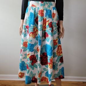 Vintage Floral Circle Skirt